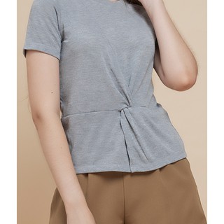 Áo thun kiểu nữ Callia Cara Grey cổ tròn (Xám)