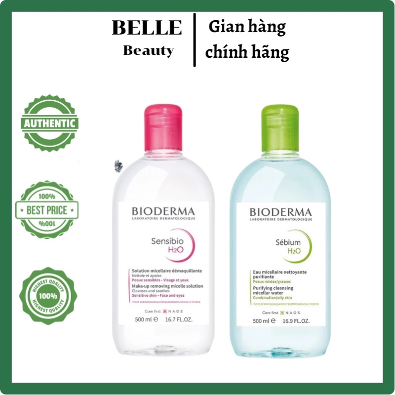 Nước tẩy trang Bioderma tẩy sạch và dịu nhẹ cho da