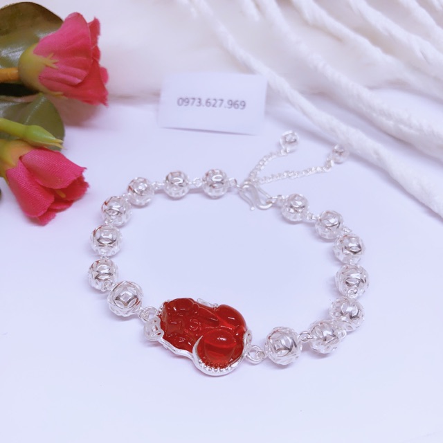 LẮC TAY NỮ BẠC TA MẶT NGHÊ THÂN KIM TIỀN