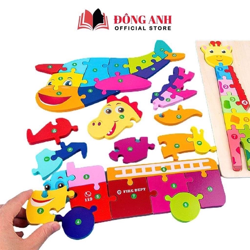 Tranh ghép nối số từ 1 đến 10 Baostore dành cho bé từ 1-3 tuổi