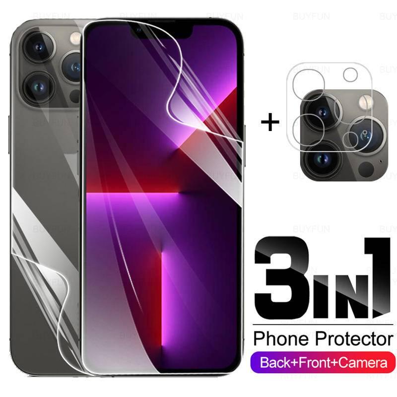 3in1 Hydrogel Mềm Phim Cho iphone 13 Pro Max Bảo Vệ Màn Hình Cho iphone13 Pro Max 13 Pro 13 mini Ống