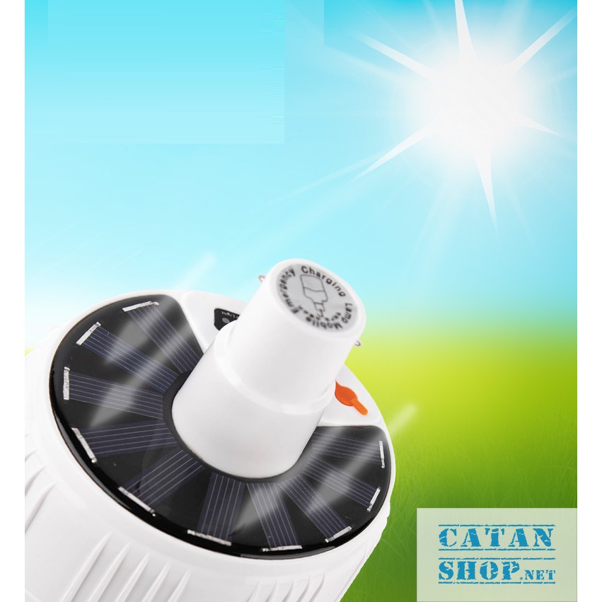 Đèn tích điện 100W 24 Led Sạc tích điện thông minh, Đèn sạc năng lượng mặt trời (Bảo hành 12 tháng) GD406-Dentichdien