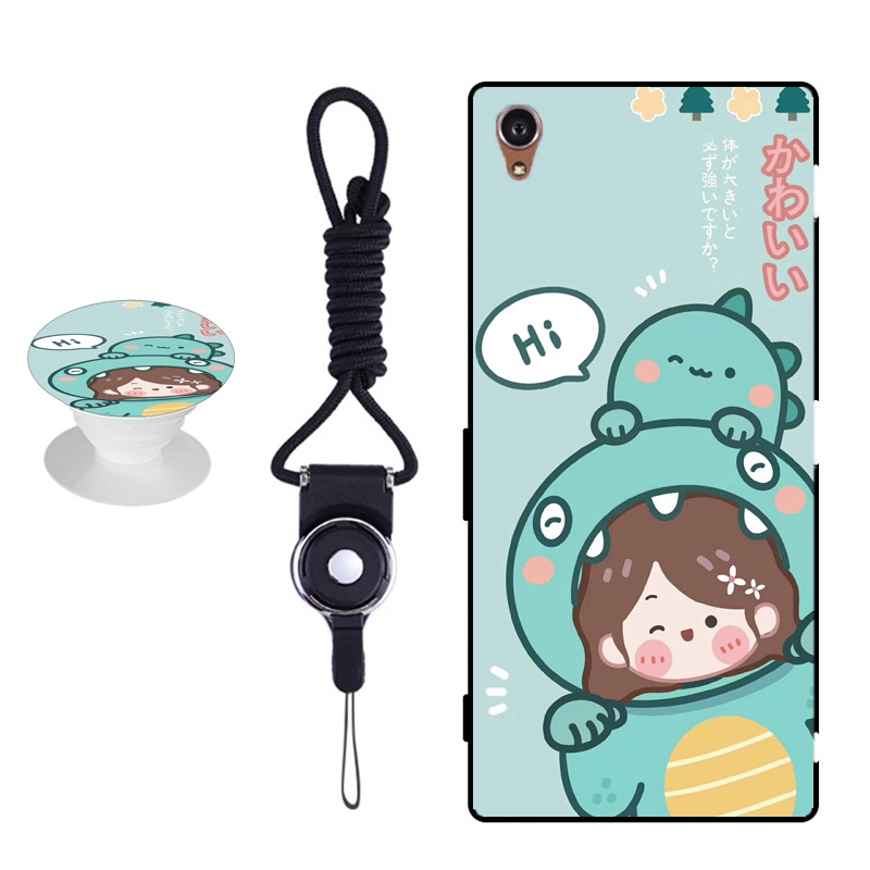 Ốp Điện Thoại silicon Mềm Hình G-DRAGON Có Dây Đeo Cho 5.0 inch SONY Xperia XA/F3116/F3112/F3113