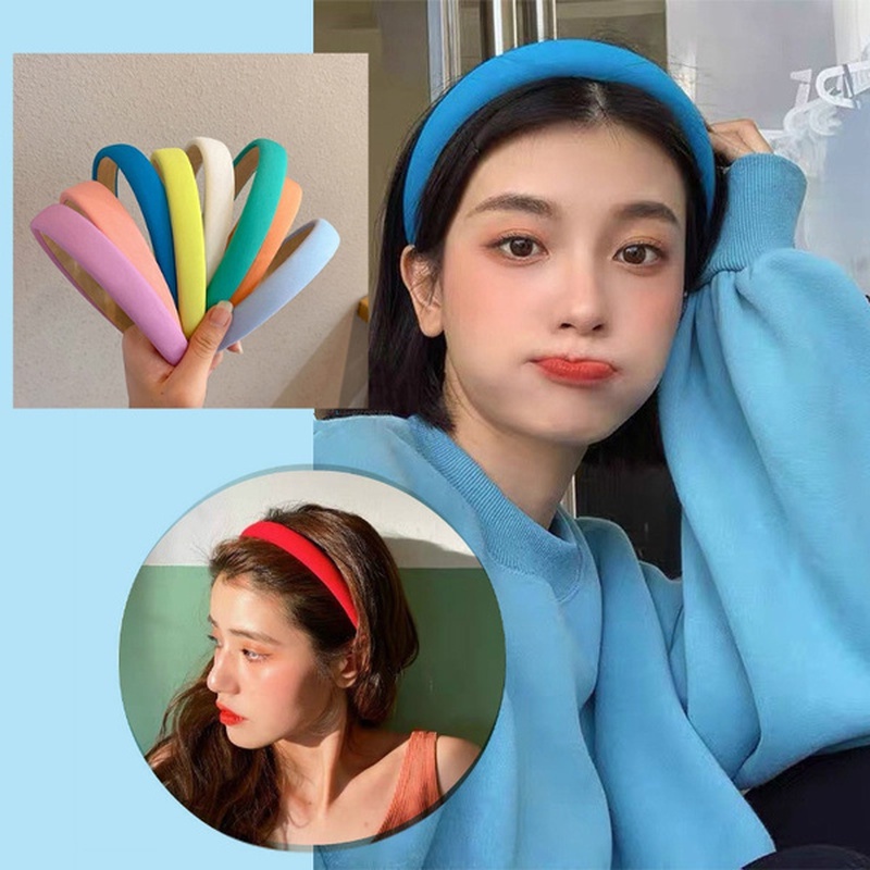 Băng đô màu trơn sành điệu sang trọng