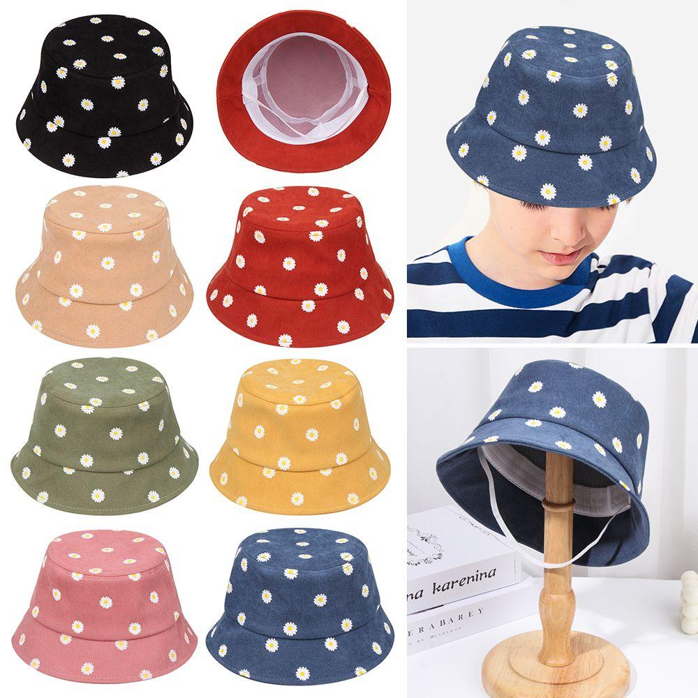 Mũ Xô Chống Nắng In Họa Tiết Hoa Cúc Thời Trang Thích Hợp Làm Quà Tặng Cho
