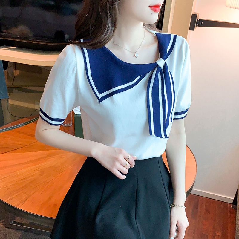 Áo Thun Lụa Ngắn Tay Thời Trang Mùa Hè Cho Nữ