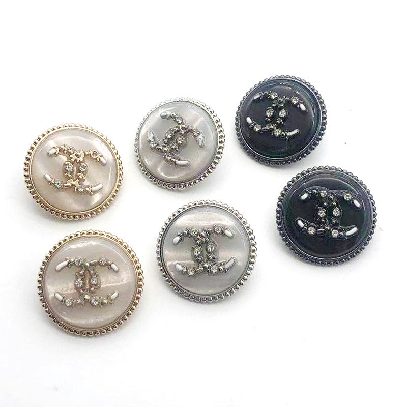 Button. Áo Khoác Len Phối Nút Kim Loại Thời Trang Cao Cấp Cho Nữ