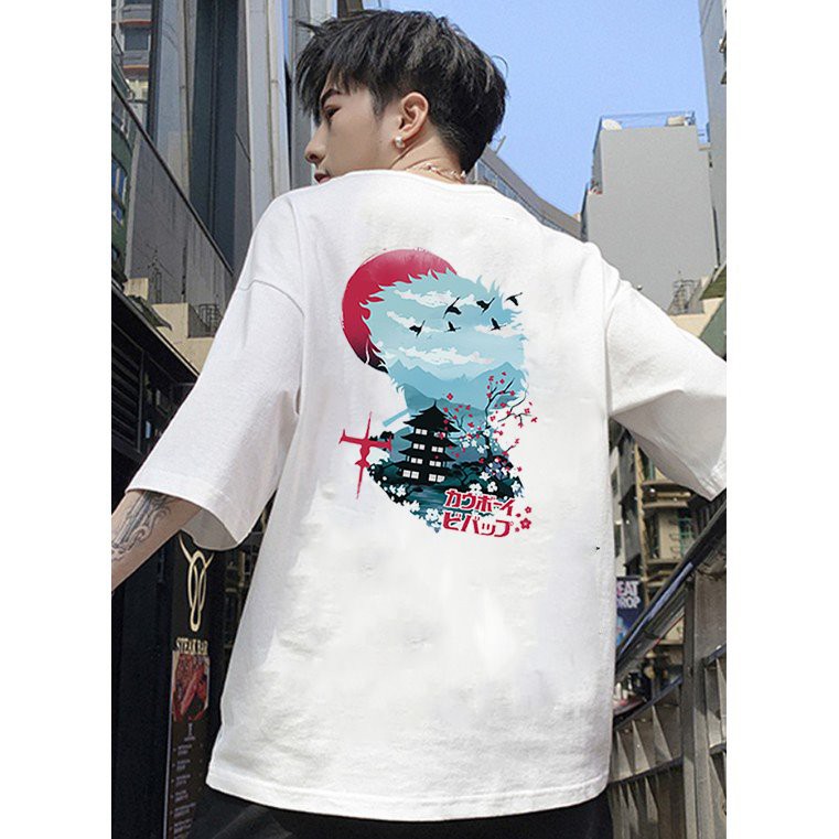 Áo thun unisex form rộng Nhật Bản đẹp độc lạ phong cách cá tính vải dày mịn 2019T2362