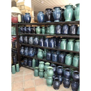 Bình Hoa - Men Xanh ( Nhiều mẫu ) - Gốm Sứ Bát Tràng - Lọ Hoa Tranh Trí - Decor Nội Thất