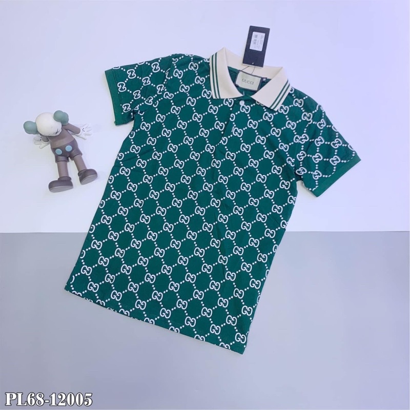 Áo Polo Nam Cổ Bẻ GG Vân Chữ Chéo Pha Cổ | BigBuy360 - bigbuy360.vn