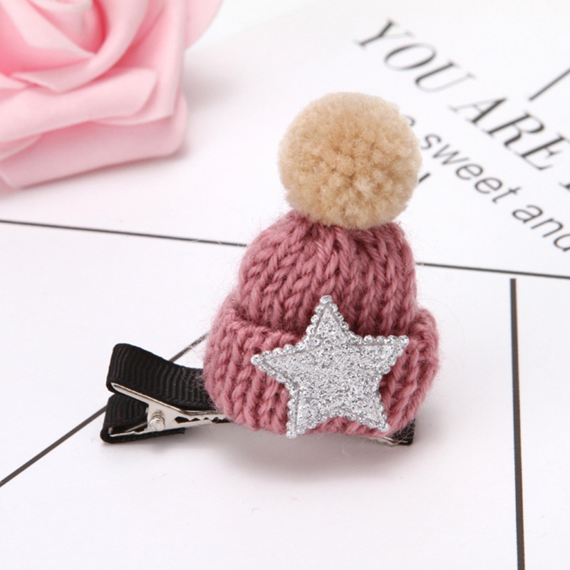 Kẹp Tóc Hình Nón Giáng Sinh Dễ Thương 5x5cm