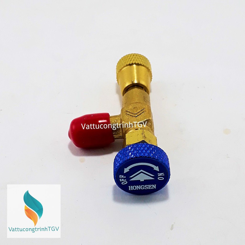 Van khóa chống bỏng Gas R22 HS-1222 xanh