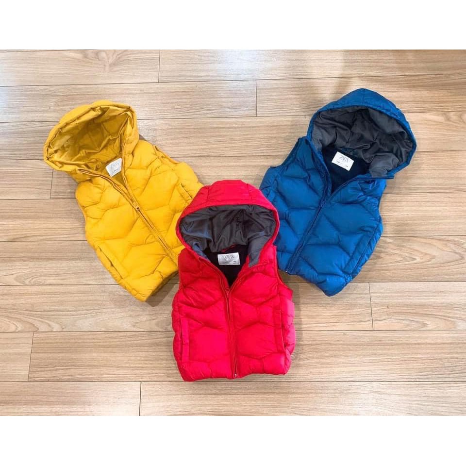 Áo gile phao Zara dư xịn bé trai bé gái (size 12m-4y)