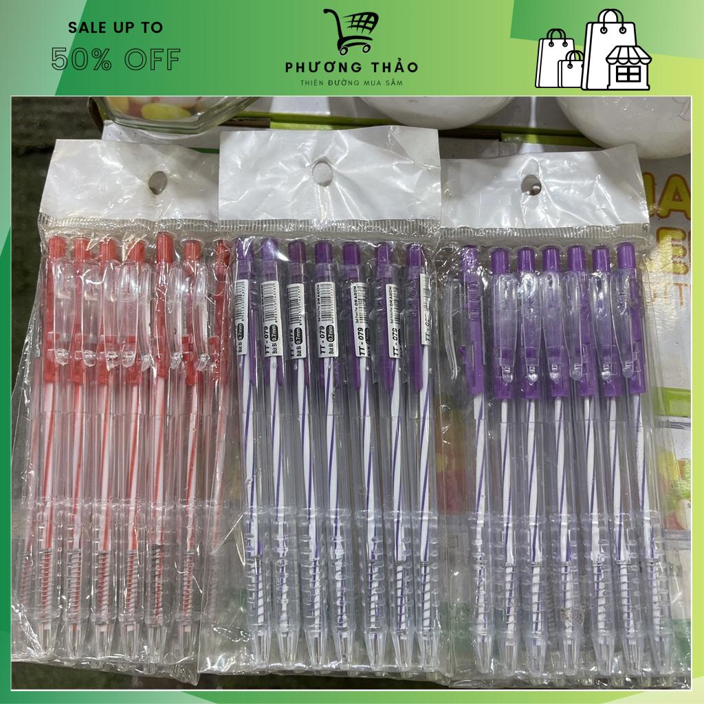 Combo 21 cây bút bi Phù Hợp Nhiều Đối Tượng (Đỏ, Tím, Đen) siêu rẻ giá tốt