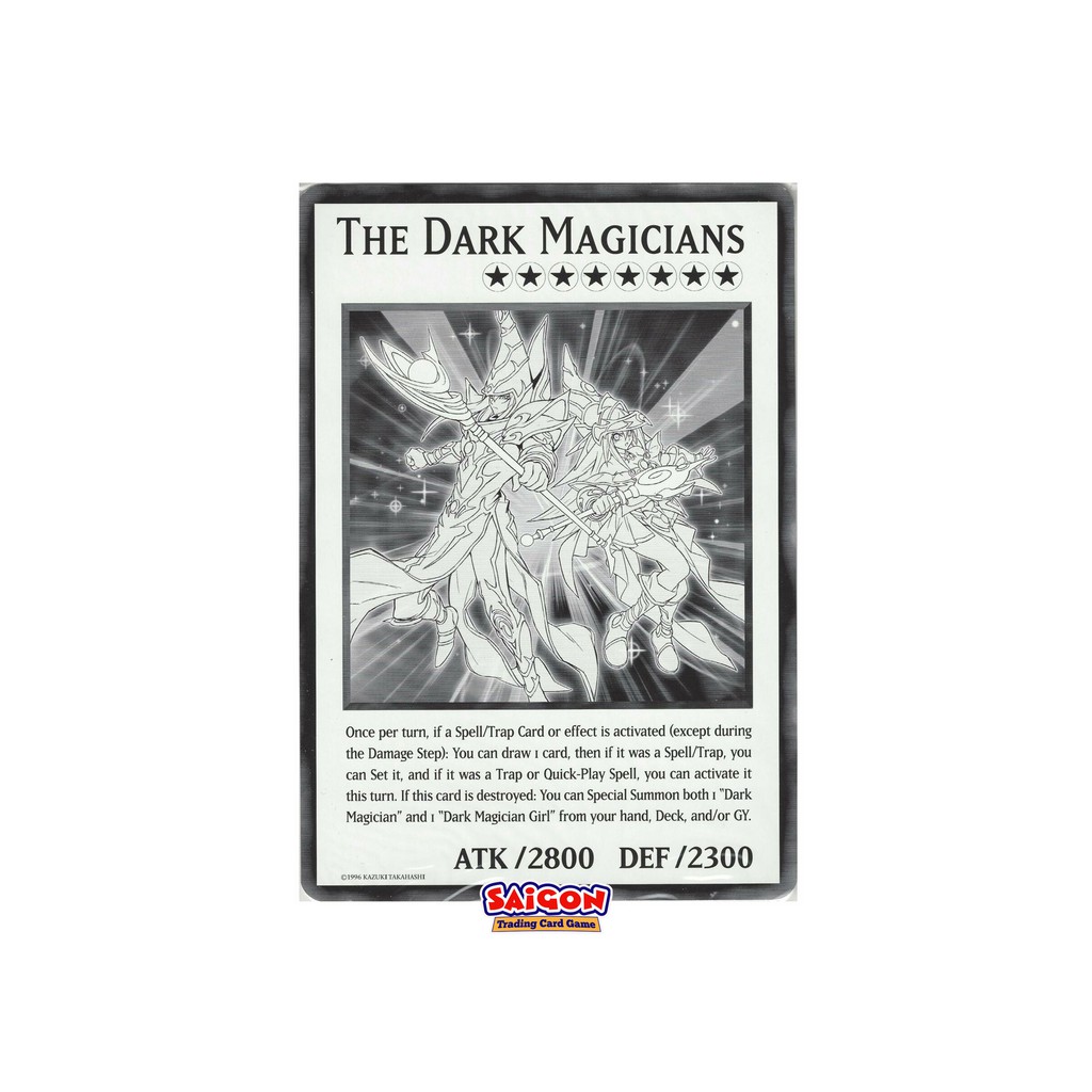 Bài YugiOh! Khổ Lớn The Dark Magicians - Chính Hãng Konami