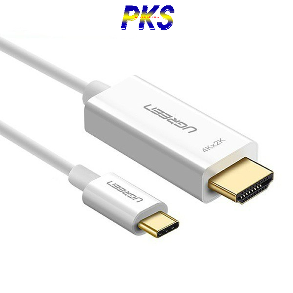 Cáp chuyển đổi USB-C sang HDMI dài 1.5M màu trắng UGREEN MM121 30841