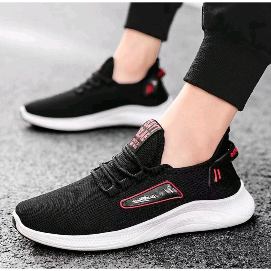 Giày thể thao nam sneakers Designed logo cạnh sườn đế chống trơn thoáng bền siêu nhẹ ôm chân( Có 2 màu )