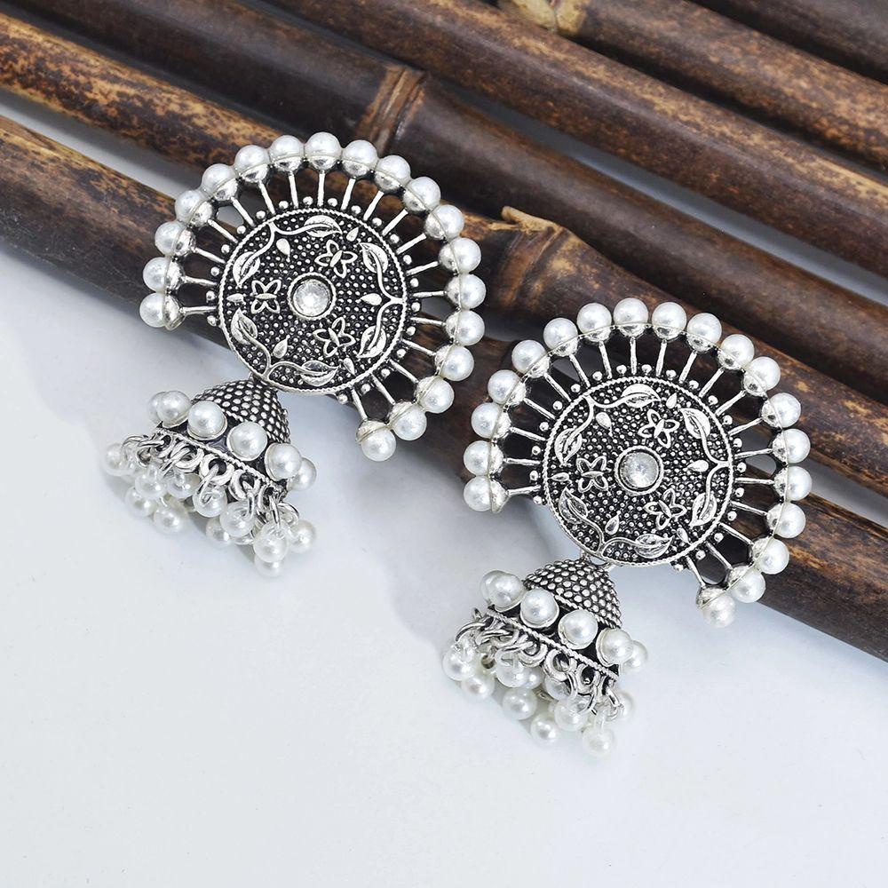 Bông Tai Dạng Treo Phong Cách Bollywood Ấn Độ Cổ Điển Sang Trọng