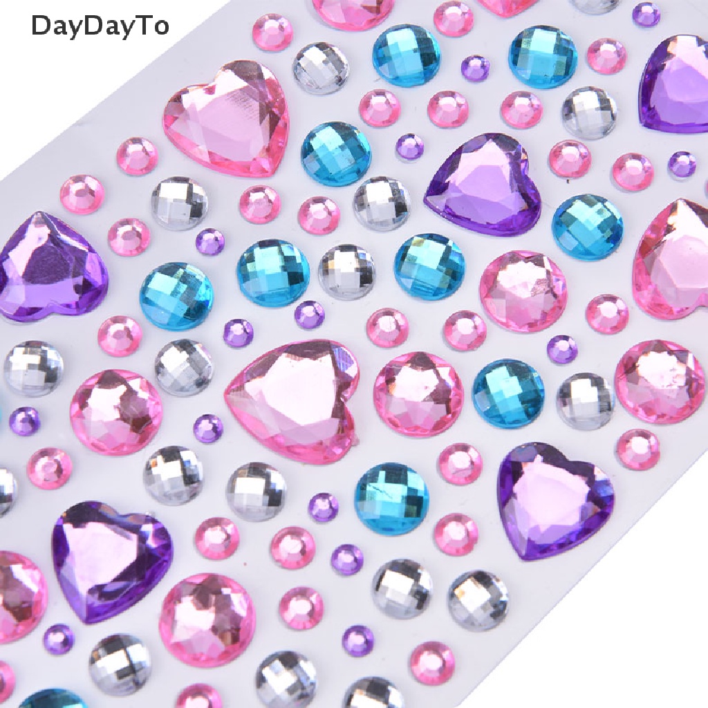 Sticker Dán Tường Bằng Acrylic Họa Tiết Kim Cương 3D DIY Dành Cho Trẻ Em