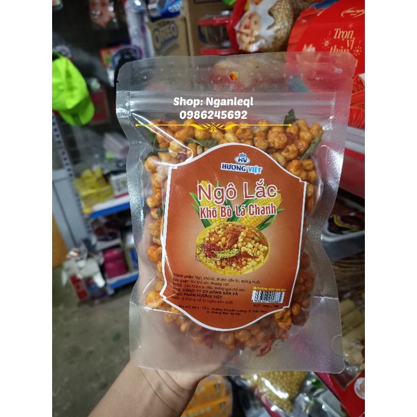 Ngô lắc khô bò lá chanh Hương Việt