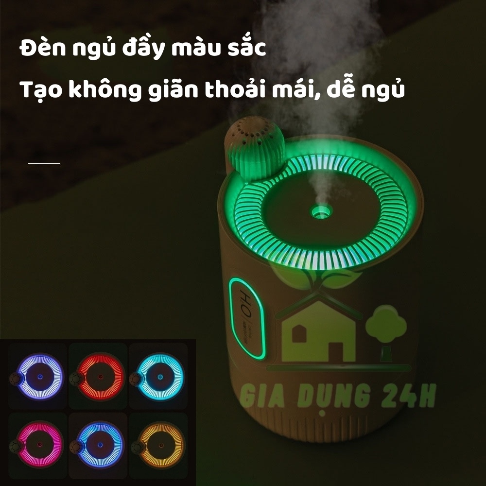 Máy Phun Xương, Xông Tinh Dầu, Tạo Ẩm H2O [CAO CẤP] Dung Lượng Pin 2000mAh Sử dụng 4h liên tục