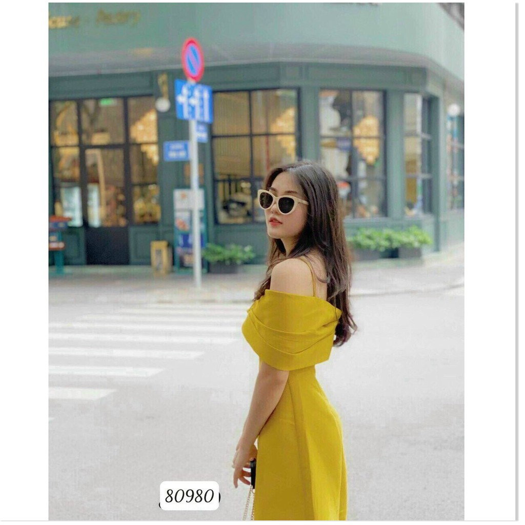 ĐẦM FORD MÀU VÀNG DÁNG XÒE XINH XẮN,SANG TRONG THỜI TRANG KOKO MI