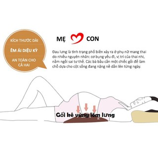 Gối kê lưng cho bà bầu và người đau lưng, thoái hóa khi ngủ