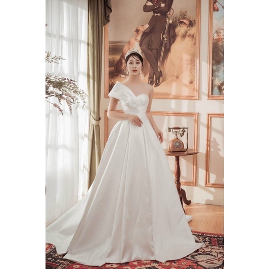 Đầm maxi mặc cô dâu cưới nhẹ nhàng siêu xinh TRIPBLE T DRESS - size S/M/L - MS176Y