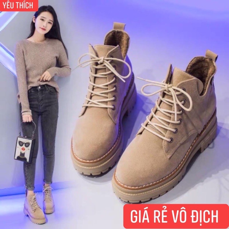 Boots cổ thấp thời trang