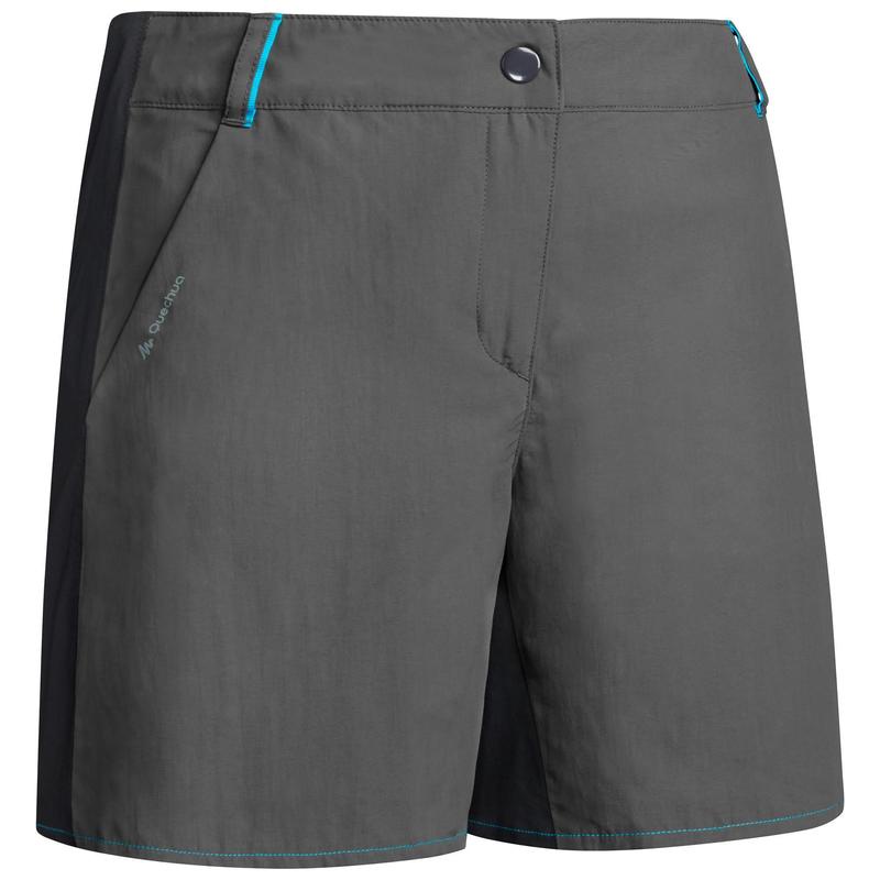 Quần short leo núi vùng cao Decathlon QUECHUA MH100 cho nữ - Đen