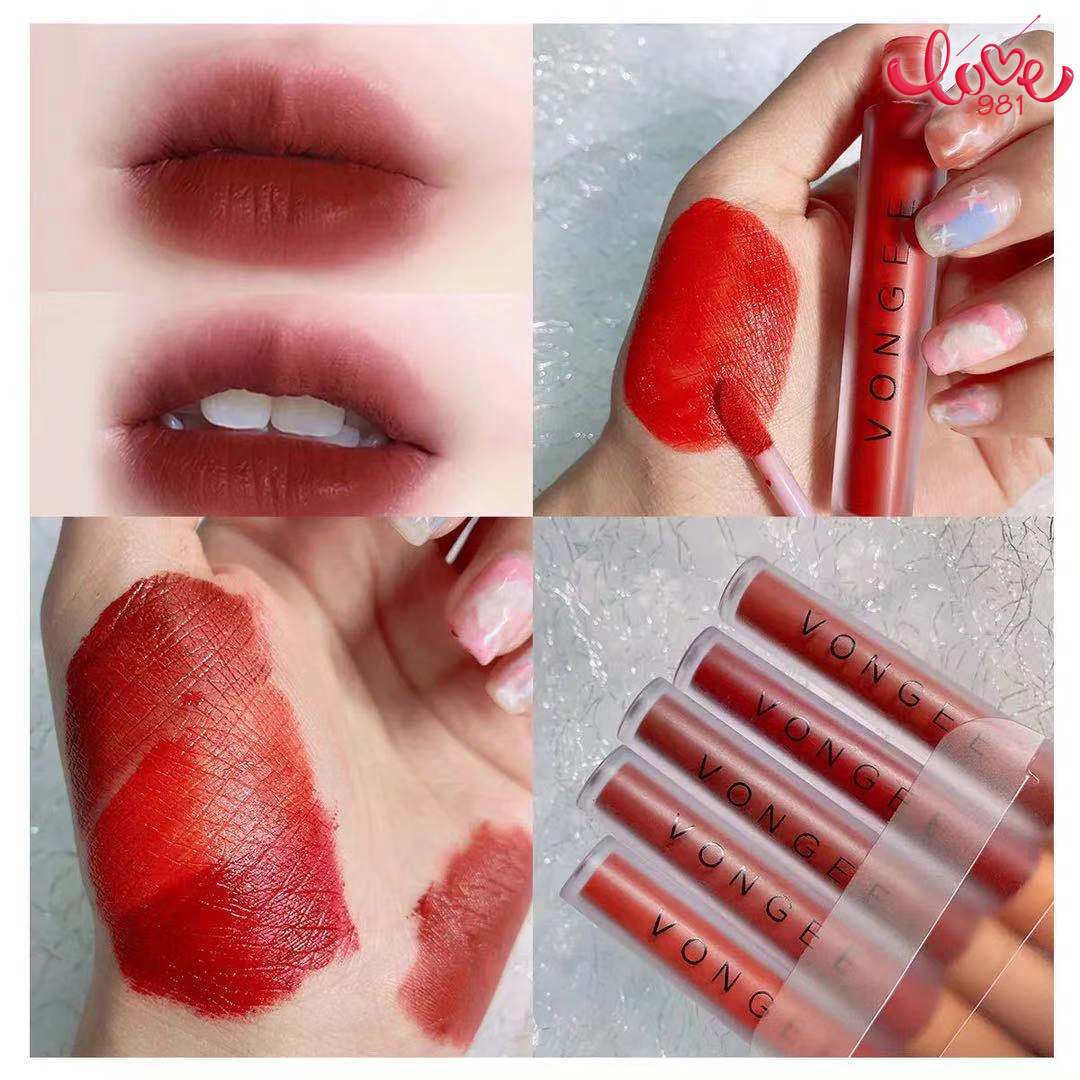 (hàng Mới Về) Set Son Kem Lì Lâu Trôi Chống Thấm Nước Không Dễ Phai Màu