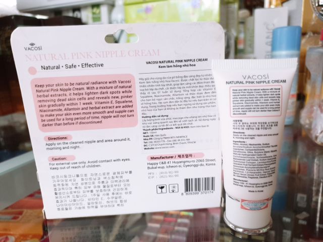 Kem làm hồng nhũ hoa vacosi 30ml ( chuẩn cty )