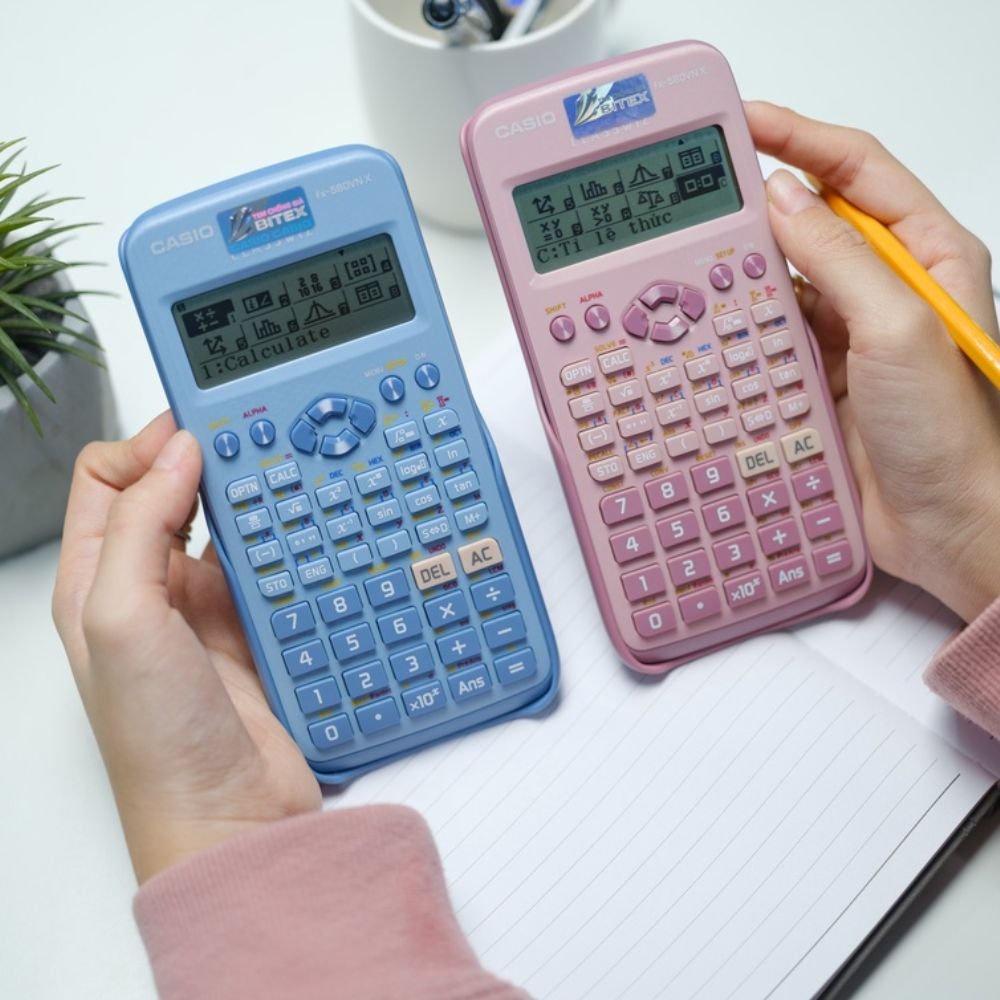 Máy tính Casio fx 580Vnx chính hãng , Nhập Khẩu Thái Lan 521 Tính Năng Có Thể Chuyển Đổi Tiếng Việt - bảo hành 7 năm