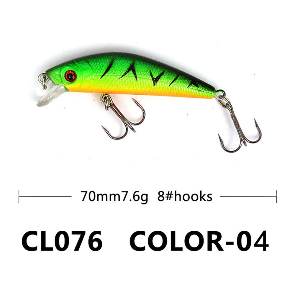 Mồi Câu Cá Nhân Tạo Cứng 70mm 8g Có Lưỡi Câu