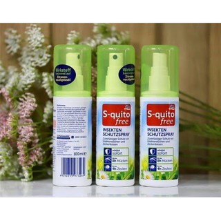 Xịt muỗi s-quito free hàng đức - shop gấu bắp
