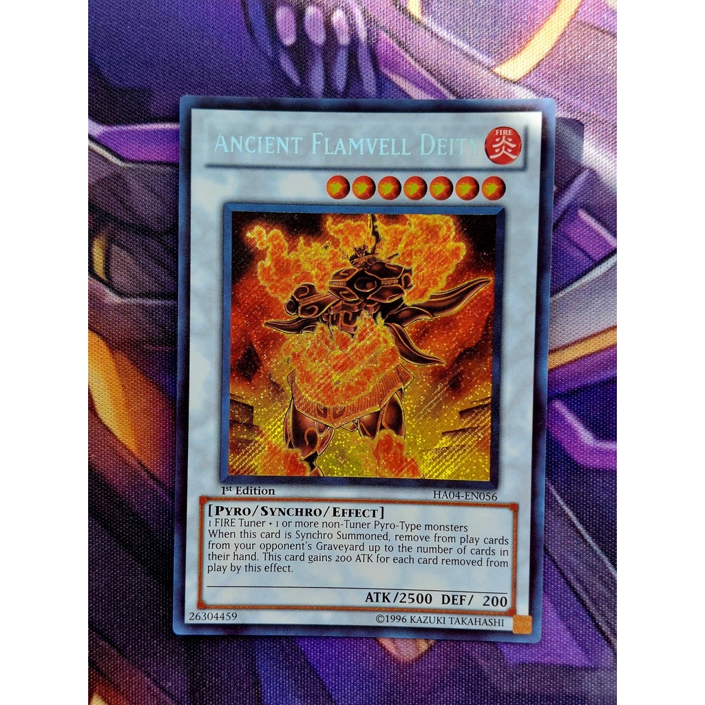 Thẻ Bài Yugioh Monster Ancient Flamvell Deity - HA04-EN056 - Secret Rare