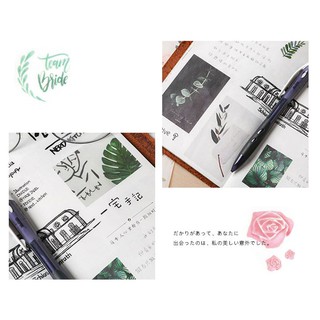 Bộ 3 tấm sticker nhãn dán lá cây