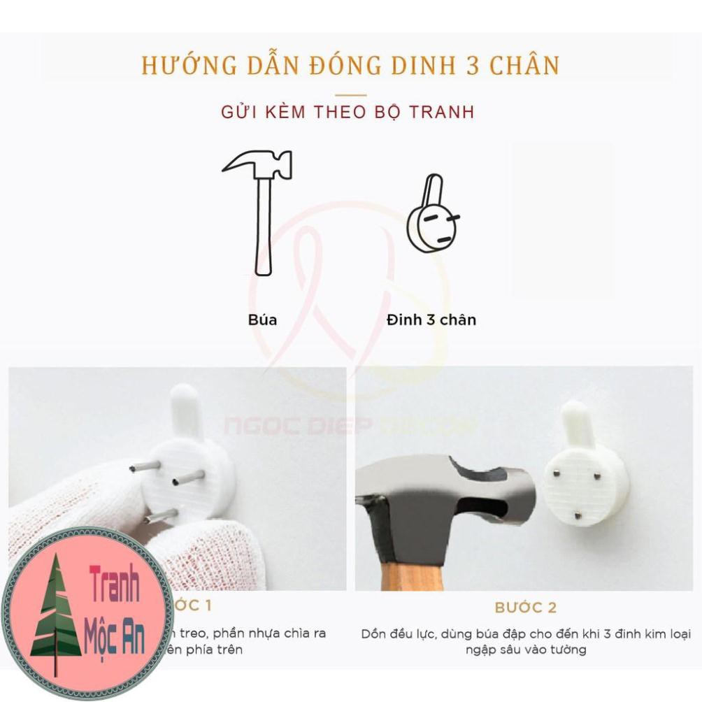 BỘ TRANH TREO TƯỜNG TRANG TRÍ CẦU THANG KÍCH THƯỚC 20x30cm x 3 tấm