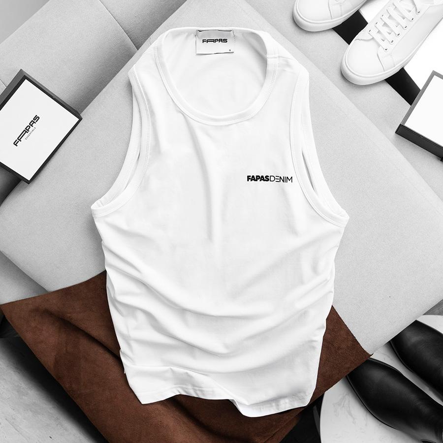 Áo Tanktop Regular Ronnie chất liệu cotton 4 chiều co giãn thoải mái, thấm hút tốt - Fapas