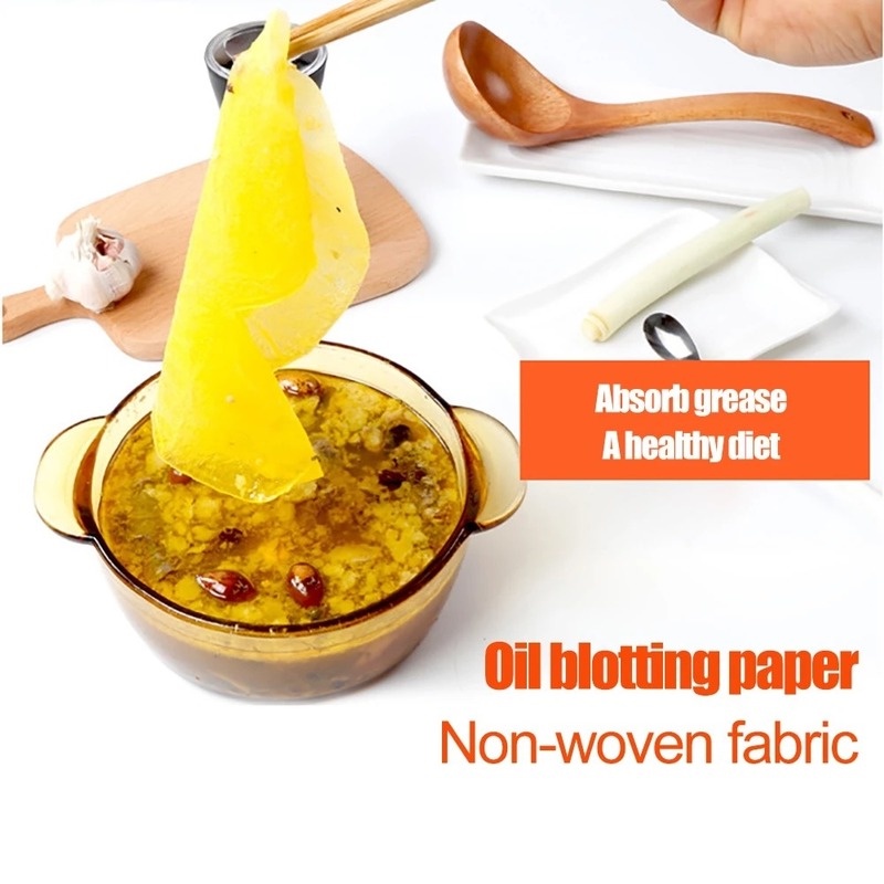 Set 12 Giấy Thấm Dầu Hình Tròn Màu Trắng Dùng Một Lần Tiện Dụng Cho Nhà Bếp