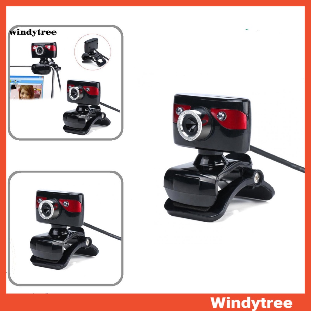 Webcam HD USB có micro hỗ trợ quay đêm cho laptop/PC