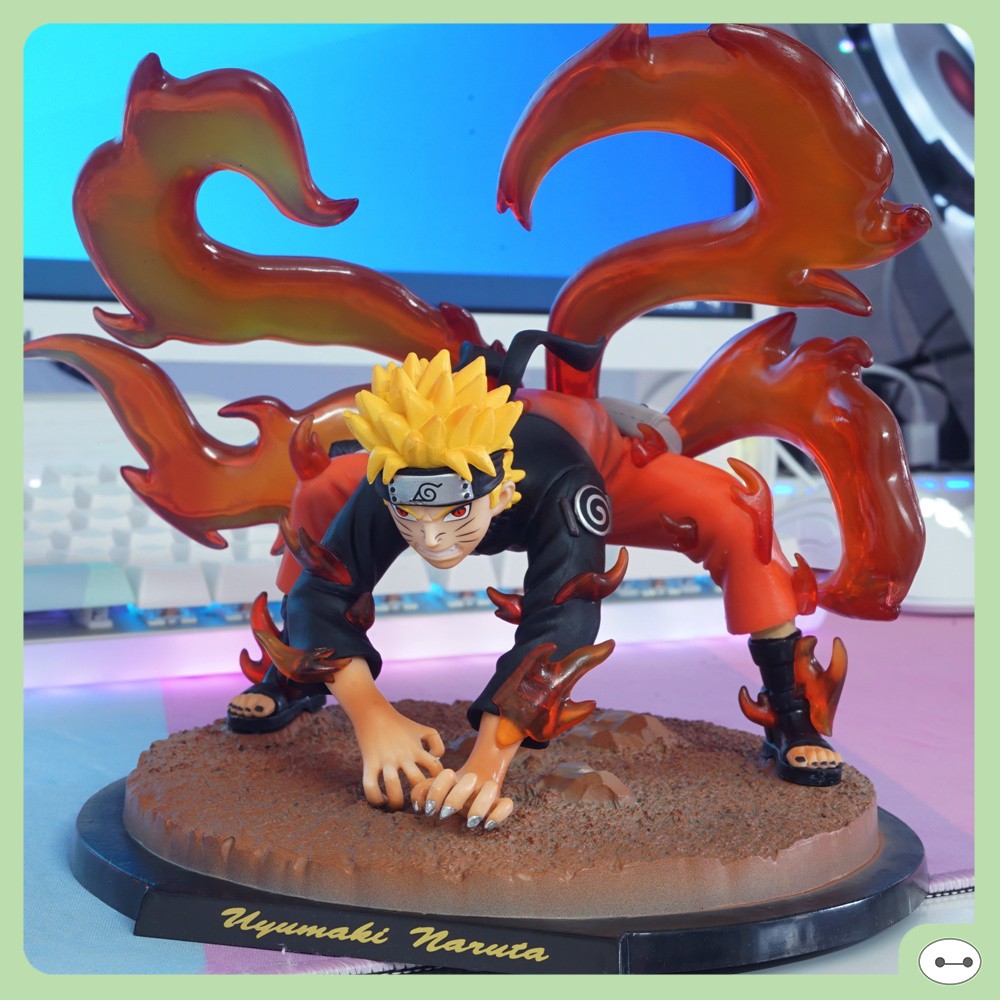 MÔ HÌNH UZUMAKI NARUTO MODE 4 ĐUÔI 20CM