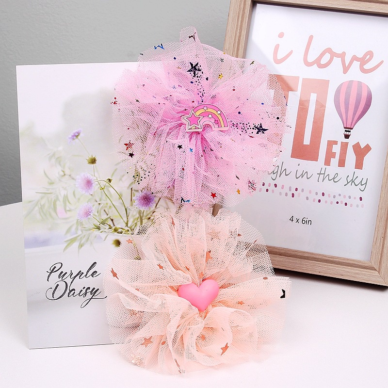 Kẹp tóc lưới nữ dễ thương đính sequin