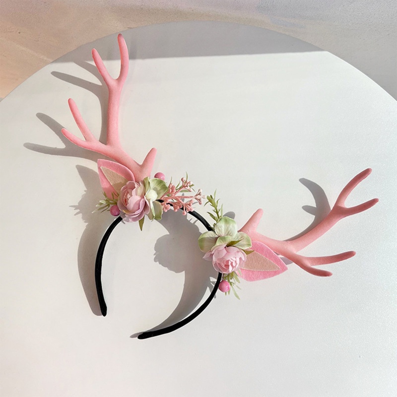 Kẹp Tóc Hình Sừng Hươu Hoạt Hình Giáng Sinh Cho Nữ