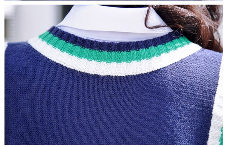 Áo ghi lê dệt kim phong cách sinh viên cho nữ | BigBuy360 - bigbuy360.vn