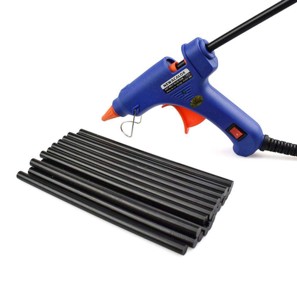 Set 20 que keo nến màu đen dài 200mm