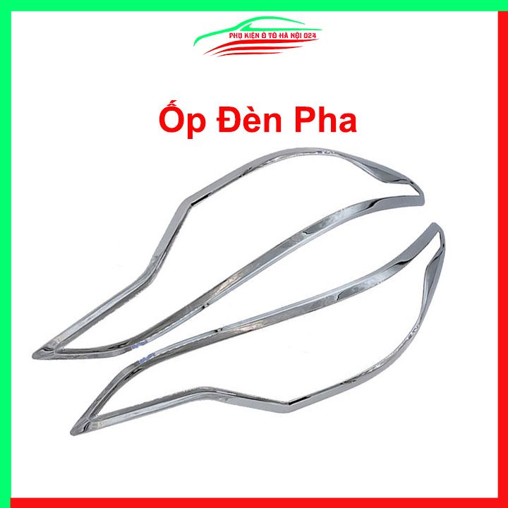 Ốp viền đèn pha hậu mạ crom Fortuner 2012-2016 chống trầy trang trí bảo vệ xe