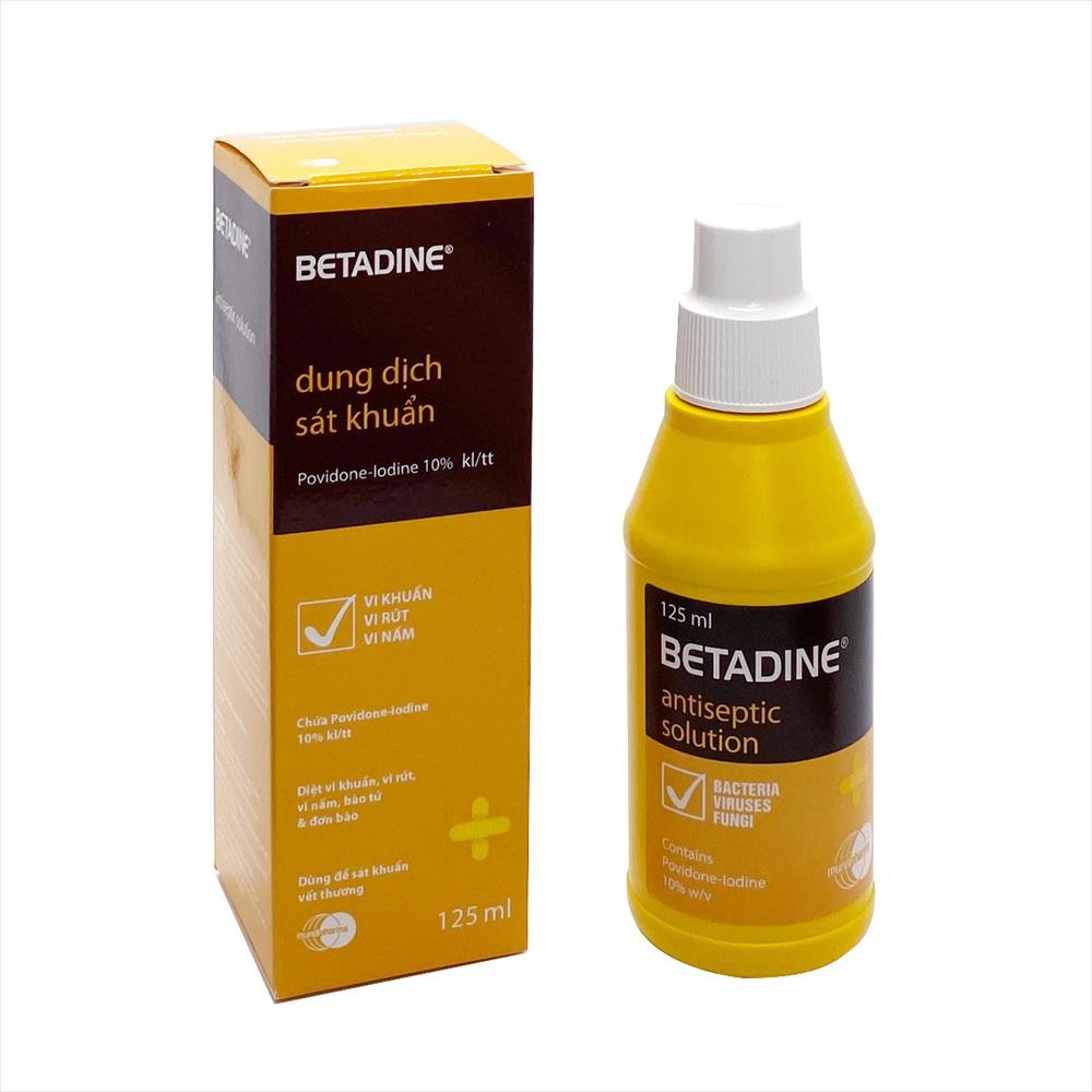 DUNG DỊCH SÁT KHUẨN BETADINE ANTISEPTIC 125ML