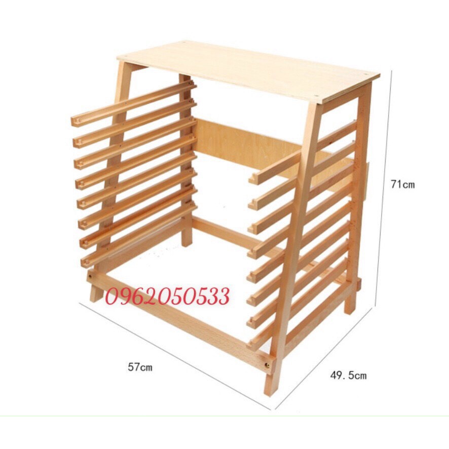 Kệ đựng bản đồ montessori