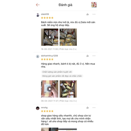 Bánh Bông Lan Đài Loan Tam Giác Vị Socola/Matcha/Dâu Tây/ Mix 3 Vị